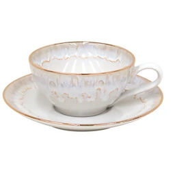 Costa Nova Filiżanka z podstawką Taormina White Gold