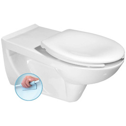 HANDICAP WC wiszące przedłużone, Rimless, 37,5x73cm, biały K670-002