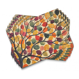 PODKŁADKI KORKOWE PIMPERNEL Tańczące Gałęzie - Dancing Branches