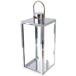 MY HOME Lampion Decor Silver 66552 Srebrny