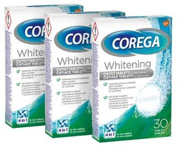 Corega Tabs Whitening Trio tabletki i roztwory czyszczące
