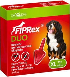 Fiprex DUO Spot-on dla psów - XL: >40