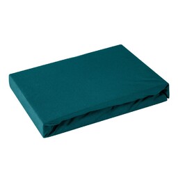 Design 91 Prześcieradło jersey z gumką 240x220 turkusowe