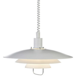 Markslojd lampa wisząca Kirkenes 102281 biała metalowa