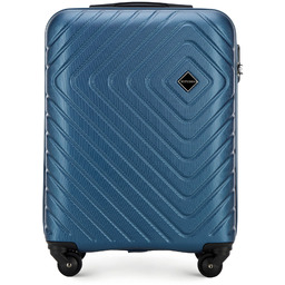 Walizka kabinowa z ABS-u z geometrycznym tłoczeniem