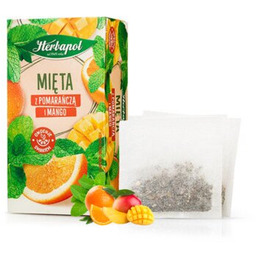 HERBAPOL Herbata Mięta z pomarańczą i mango (20