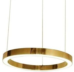 Lampa wisząca RING 100 złota - LED, stal