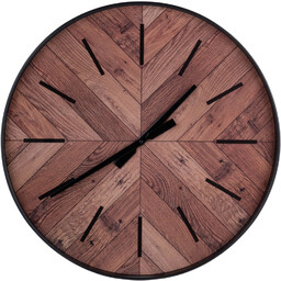 Home Styling Collection Zegar ścienny tarcza imitująca drewno