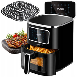 Frytkownica beztłuszczowa air fryer 5l czarna Mpm MFR-09