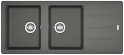 FRANKE Zlewozmywak dwukomorowy z ociekaczem Basis BFG 621-116
