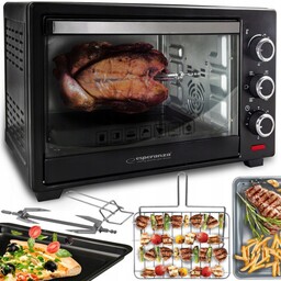 Piekarnik Elektryczny Termoobieg Rożno Termostat Timer 25L 1600W