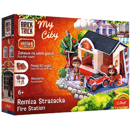 Trefl, Brick Trick My City, klocki konstrukcyjne Remiza