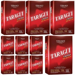 Zestaw Yerba Mate Taragui Mas Energia 10x500g
