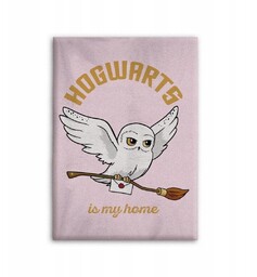 Harry Potter Sowa Różowy Welurowy Gruby Koc