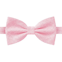 Lniana Mucha Męska - His Story - Różowy