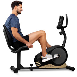 Rower Magnetyczny Poziomy z Pulsem Rowerek Treningowy Leżący