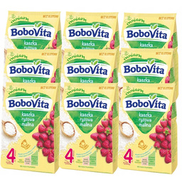 BoboVita Kaszka ryżowa o smaku malinowym 9x 180