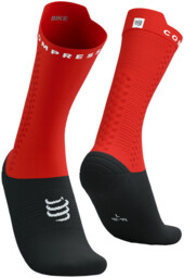 COMPRESSPORT Skarpetki rowerowe PRORACING SOCKS V4 BIKE red/black