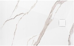 Rea Brodzik prysznicowy Magnum CARRARA WHITE 80x100