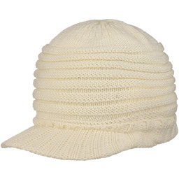 Czapka Dzianinowa z Daszkiem Narevya by McBURN, biały,