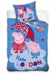 Carbotex, Komplet pościeli 140X200 Świnka Peppa Pig George