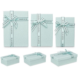 Zestaw pudełek dekoracyjnych Zielony Karton Tie 3 sztuki