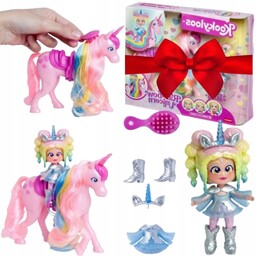 KOOKYLOOS LALKA TĘCZOWY JEDNOROŻEC RÓŻOWY KONIK MAGICBOX SUPER