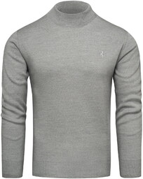 Sweter męski półgolf szary Recea