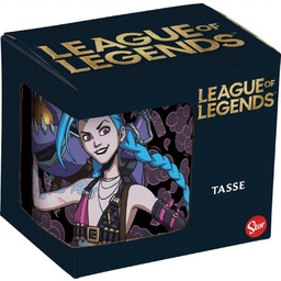 League of Legends Jinx filiżanka, 325 ml, czerwona