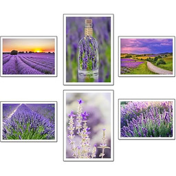 Zestaw 6 drewnianych obrazów bazowych, nowoczesny wystrój salonu,