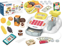 Edukacyjna Kasa Fiskalna Sklepowa Kalkulator Waga Skaner Koszyk