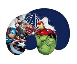 Jerry Fabrics Poduszka turystyczna rogal Avengers Heroes granatowa