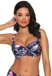 Biustonosz kąpielowy sk 173 Navy flowers plus