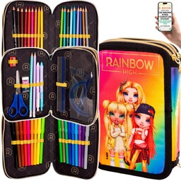 DUŻY PIÓRNIK JUMBO RAINBOW HIGH  3 KOMORY