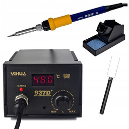 Stacja Lutownicza 937D+ 120W Grotowa Chwytak Do Bga