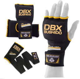 DBX Bushido Rękawice Żelowe Owijki Bokserskie Black/Gold