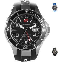 Cressi Unisex-Adult Traveller Dual Time Watch Profesjonalny zegarek