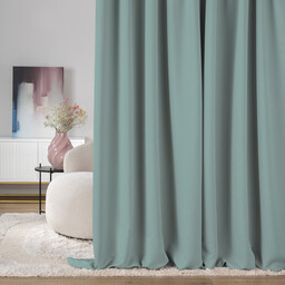 Zasłona zaciemniająca na taśmie marszczącej miętowy 140 x