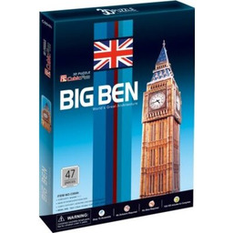 CUBIC FUN Puzzle 3D Budowle Świata Zegar Big
