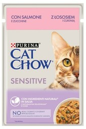 Saszetka Cat Chow Sensitive - łosoś i cukinia