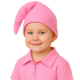 Czapka skrzata dla dziecka - różowa - 1