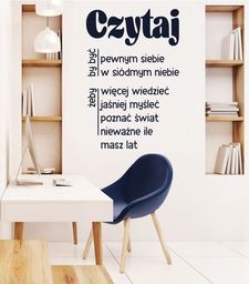 Naklejka na ścianę: Czytaj