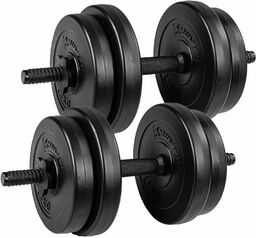 ZESTAW HANTLI 2 X 10 KG CIĘŻARKI HANTLE