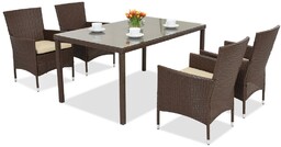 Meble ogrodowe technorattanowe Mediolan/Grenada 4 Garden Point brązowe