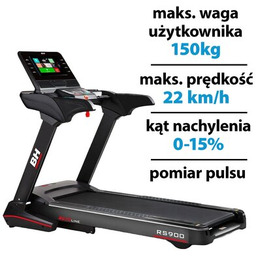 BH FITNESS Bieżnia elektryczna RS900 2940W 22km/h