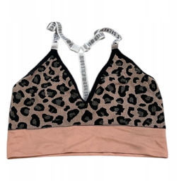 Biustonosz Victoria''s Secret rozmiar M braletka leopard sportowy