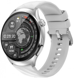RUBICON Smartwatch RNCF39 Srebrny SMARUB090 z Glukometrem -
