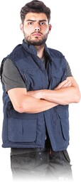BEZRĘKAWNIK OCHRONNY OCIEPLANY REIS DELFIN; GRANATOWY (XL)