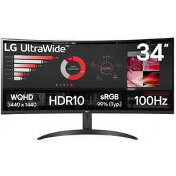 Monitor Lg 34WR50QK-B 34'' Wqhd Va 100Hz Hdr
