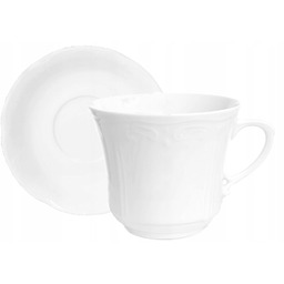 C000 Serwis Kawowy 4/8 Biała Kamelia Porcelana Chodzież